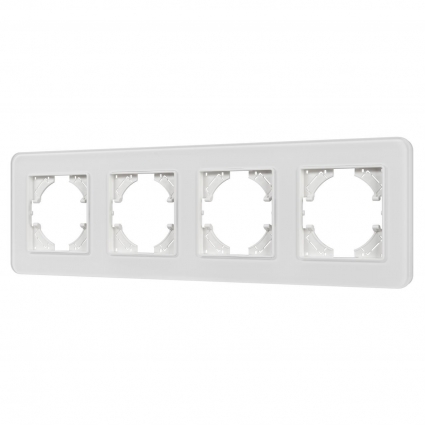Рамка стеклянная FRM-OMALI-GS-4-WH Arlight 049700 цвет белый