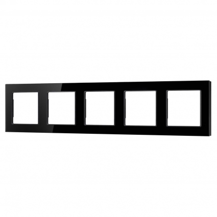 Рамка стеклянная FRM-GLARE-GS-5-BK Arlight 043806 цвет черный