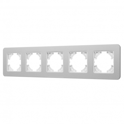 Рамка алюминиевая FRM-AKIRY-SFAL-5-SR Arlight 049746 цвет серебро
