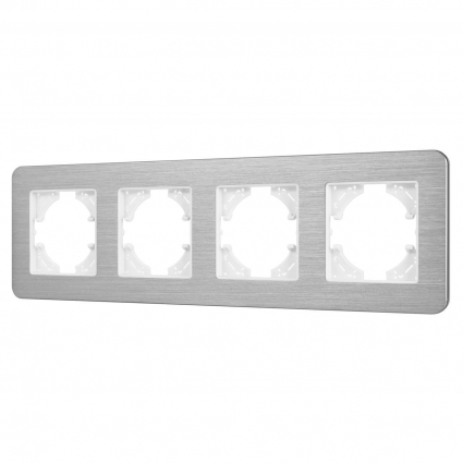 Рамка алюминиевая FRM-AKIRY-AL-4-SR Arlight 049731 цвет серебро