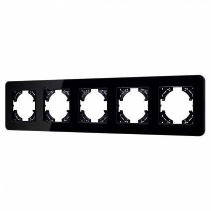 Рамка стеклянная FRM-OMALI-GS-5-BK Arlight 049705 цвет черный