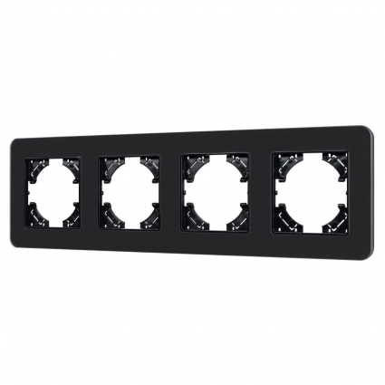 Рамка стеклянная FRM-OMALI-SFGS-4-BK Arlight 049717 цвет черный