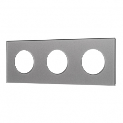 Рамка стеклянная FRM-GLARE-GC-3-GR Arlight 043840 цвет серый