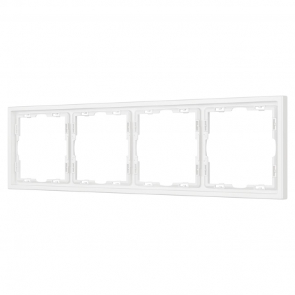Рамка пластиковая Arlight FRM-NOBE-SFPL-4-WH 054223 цвет белый