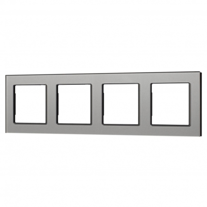 Рамка стеклянная FRM-GLARE-GS-4-GR Arlight 043804 цвет серый