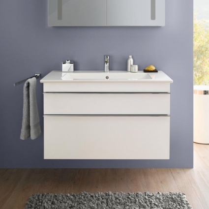 Тумба для комплекта Villeroy & Boch Venticello 100 A92601 glossy white подвесная, с ящиками