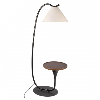 Торшер Loft IT Charlotte 10568F Black цвет бежевый, мощность 60 Вт