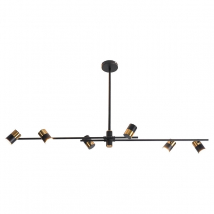 Подвесная люстра Lussole Loft Koyukuk LSP-8376 цвет черный, мощность 300 Вт