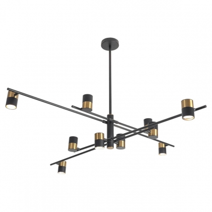 Подвесная люстра Lussole Loft Koyukuk LSP-8377 цвет черный, мощность 500 Вт