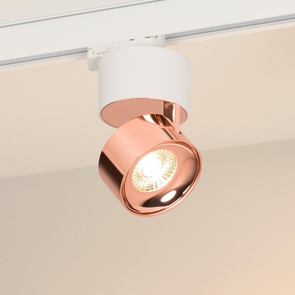 Светильник SP-PLURIO-TRACK-4TR-R77-9W Warm3000 (WH-COP, 36 deg, 230V) Arlight 038116, цвет медь