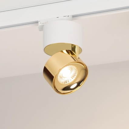 Светильник SP-PLURIO-TRACK-4TR-R77-9W Day4000 (WH-BRS, 36 deg, 230V) Arlight 038100, цвет латунь