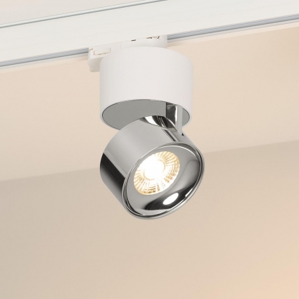 Светильник SP-PLURIO-TRACK-4TR-R77-9W Warm3000 (WH-CHR, 36 deg, 230V) Arlight 038118, цвет хром