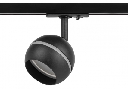 Трековый светильник однофазный ЭРА Round TR47-GX53 BK Б0054156 цвет черный