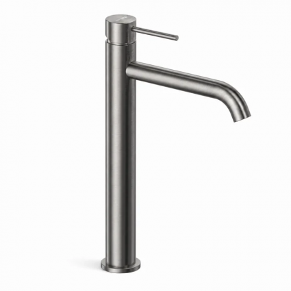 Смеситель для раковины Wasserkraft Нирс (Niers) 3003HGR глянцевый графит однорычажный, длина излива 18 см