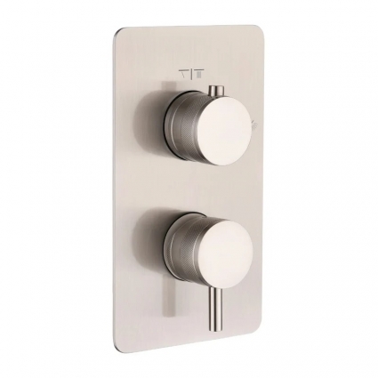 Встраиваемый смеситель для душа и ванны Boheme Cell 135-2-NB nickel brush однорычажный,  в современном стиле