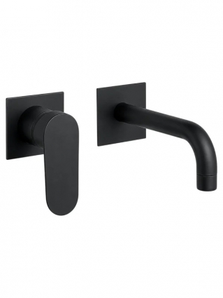 Смеситель для раковины Fiore KEVON BLACK MATT 81NN7527, черный, однорычажный, длина излива 20.1 см