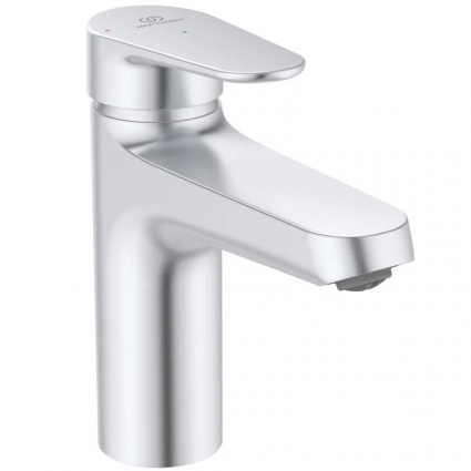 Cмеситель для раковины Ideal Standard Alu+ BE130SI серебро, длина излива 12 см