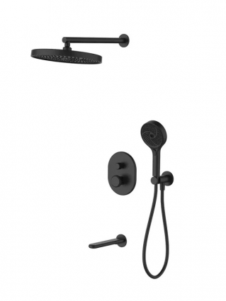 Душевая система ALTROBAGNO Рикко (Ricco) 040307 MB цвет черный, шланг 150 см