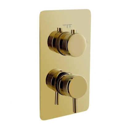 Встраиваемый смеситель для душа и ванны Boheme Cell 135-2-G золото (gold) однорычажный,  в современном стиле