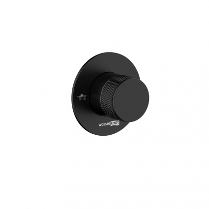 Переключатель потоков Wasserkraft Мюриц (Muritz) 98DVR2MB С ВНУТРЕННЕЙ ЧАСТЬЮ, матовый черный, однорычажный