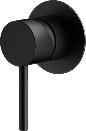 Встраиваемый смеситель для душа и ванны Plumberia Selection Ixo XO1111NO матовый черный однорычажный,  в современном стиле