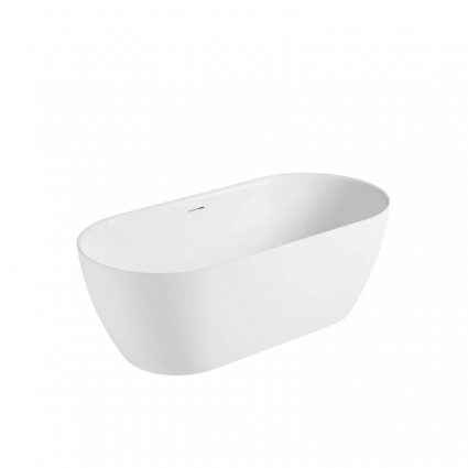 Ванна акриловая Vincea VBT-705-1800, 1800*800*585, цвет белый, щелевой перелив, овальная, отдельностоящая