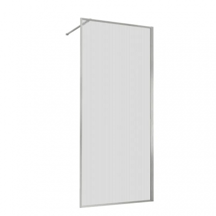 Душевая перегородка Vincea VSW-1HP120FLBN, 1200*2000, брашированный никель, стекло рифленое
