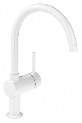 Смеситель Grohe Minta для кухонной мойки однорычажный, белый