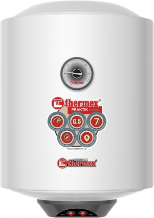 Водонагреватель Thermex Praktik 30 V Slim 2.5 кВт, погружной ТЭН, белый