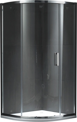 Душевой уголок Gemy Victoria S30081A 100x100 см четверть круга, двери раздвижные