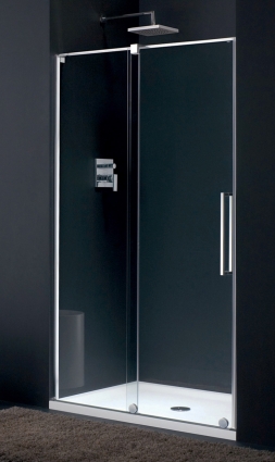 Душевая дверь в нишу Provex S-Lite 0007 SN 05 GL L 120 см раздвижная, стекло прозрачное