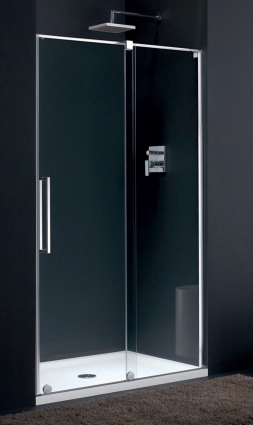Душевая дверь в нишу Provex S-Lite 0007 SN 05 GL R 120 см раздвижная, стекло прозрачное