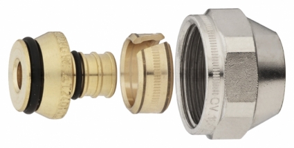 Резьбозажимное соединение Oventrop Cofit S 20xG 3/4" никелированное
