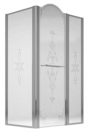 Душевой уголок Migliore Diadema ML.DDM-22.281.ST.CR прямоугольный, двери распашные