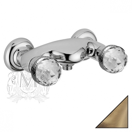 Смеситель Migliore Axo Swarovski ML.AXO-646F Br для душа двухвентильный, бронза