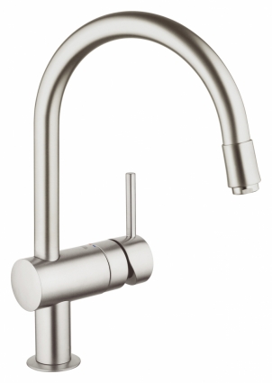 Смеситель Grohe Minta для кухонной мойки однорычажный, матовый