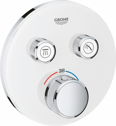 Термостат Grohe Grohtherm SmartControl 29151LS0 для ванны с душем, monn white, термостат