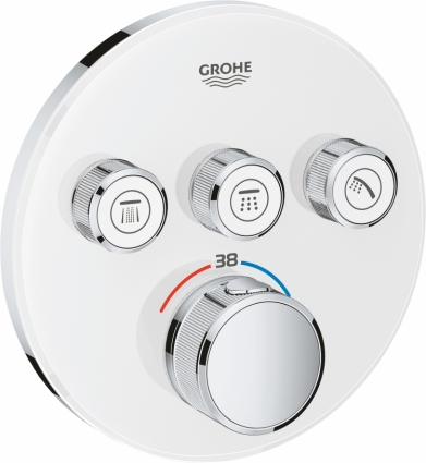 Термостат Grohe Grohtherm SmartControl 29904LS0 для ванны с душем, monn white, термостат