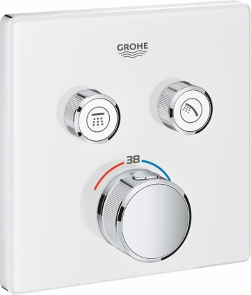 Термостат Grohe Grohtherm SmartControl 29156LS0 для ванны с душем, monn white, термостат