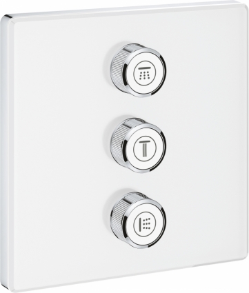 Переключатель потоков Grohe Grohtherm SmartControl 29158LS0 на 3 позиции, monn white, однорычажный