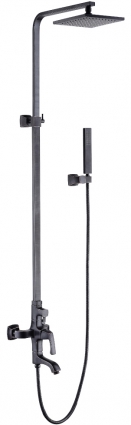 Душевая стойка Lemark Nubira LM6262ORB бронза, штанга 180.8 см, шланг 150 см