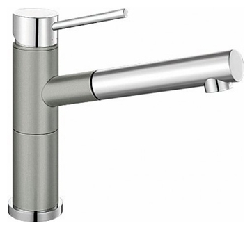 Смеситель Blanco Alta-S Compact для кухонной мойки однорычажный, высота излива 15.5 см