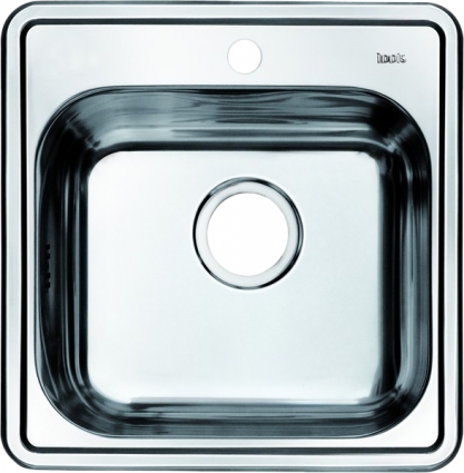 Мойка кухонная Iddis Strit STR48S0i77 брашированная, квадратная, 48.5x48.5 см