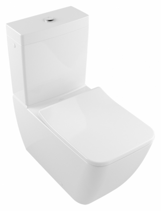 Унитаз напольный Villeroy & Boch Venticello alpin белый, прямоугольный, 37.5x71.5 см
