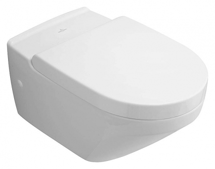 Унитаз подвесной Villeroy & Boch Lifetime 5672 1001 alpin белый, овальный, 40x60.5 см