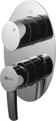 Смеситель Lemark Atlantiss LM3227C С ВНУТРЕННЕЙ ЧАСТЬЮ, для ванны с душем, однорычажный, хром