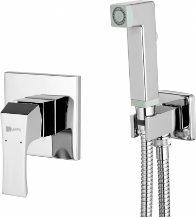 Гигиенический душ Lemark Unit LM4519C со смесителем хром,  в стиле hi-tech