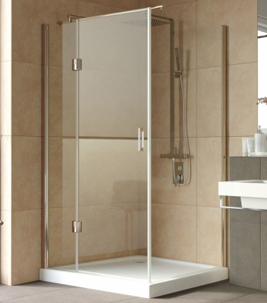 Душевой уголок Vegas Glass AFP-Fis Lux 120*100 05 01 L профиль бронза, стекло прозрачное, прямоугольный, двери распашные