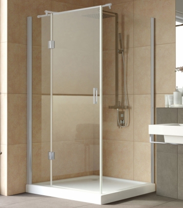 Душевой уголок Vegas Glass AFP-Fis Lux 120*100 07 01 L профиль матовый хром, стекло прозрачное, прямоугольный, двери распашные