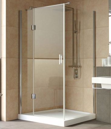 Душевой уголок Vegas Glass AFP-Fis Lux 120*90 08 01 L профиль глянцевый хром, стекло прозрачное, прямоугольный, двери распашные